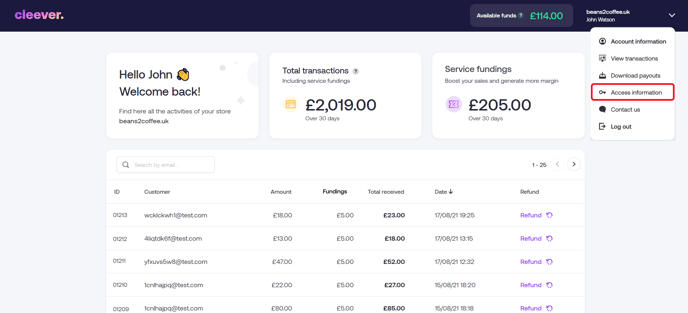 Dashboard - menu expanded-1