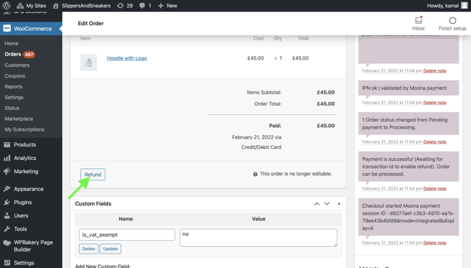 WooCOmmerce - refund button-1